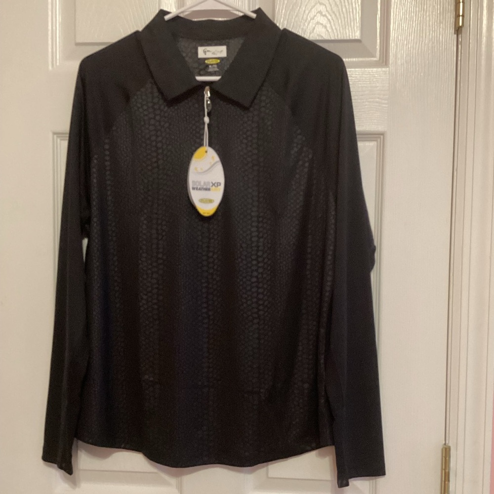 Greg Norman Collection Black Blouse